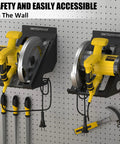 Premium Circular Saw Holder Wall Mount Organizer for Workshop Garage Shed and Home Space Saving Rack Fits Most Circular Saws