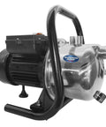 Portable Sprinkler Pump 1 HP Stainless Steel Workhorse for Yard Watering Up To 830 GPH, 165 Ft Head, 1 Inch NPT, Black