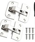 2-Pack Adjustable Concealed Pie-Cut Corner Hinge Kit with screws and driver for cabinet corners replacement for Grass 975 and Mepla SSP.