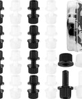16 Pairs Nylon License Plate Screws Bolts Nuts Fasteners Kit For Motorcycle And Bike Cover Plates Holder Durable Nylon Fasteners For Easy Installation