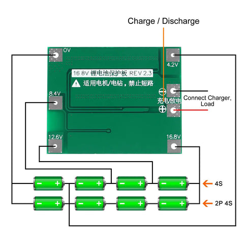 Hella Solid Heavy Duty 4S 40A 16.8V 18650 Lithium Battery Protection Bms Module With Plug And Play Smart Auto Balance Charging Circuit Board, circuit board layout