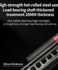 Beefy 3 Ton Ratcheting Farm Jack With 33 To 60 Inch Lift Range featuring high-strength hot-rolled steel shaft with 20mm thickness