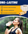 Ten Piece PEX Fittings Kit One Half Inch Female NPT Swivel Adapters, Ninety Degree Elbows, Barbed Crimp, Lead Free Brass, ASTM F1807 And NSF Certified, Leak-Proof Design For PEX Tubing, lead-free brass swivel elbow