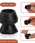 4 Pack Trailer Door Holder Kit Rubber Low Profile Bumper Door Stop For RVs Trailers Campers And Horse Trailers Black detail view