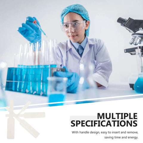 Top Pick 20 Piece High Temp Silicone Plug Straight Hole Stopper Kit Perfect For Powder Coating And Spray Painting Jobs Featuring Durable Round Open Design For Easy Insertion And Removal To Keep Dust Out And Holes Secure On Any Project. scientist in lab handling blue test tubes
