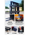 Gutsy Heavy Duty Pallet Stacker And Tough Cargo Handler showcasing forged fork, smart control handle, and sturdy wheel for warehouse use.