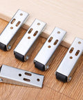 Heavy Duty Stainless Steel Swivel Caster Wheels For Sliding Doors And Furniture, Rust Resistant Flat Bottom Roller Hardware Kit close-up view on wood.