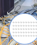 Spring Wire Connector Terminal Block CH 2 For LED Lighting Quick No Drill Cable Clamp 50-pack in use with various cables