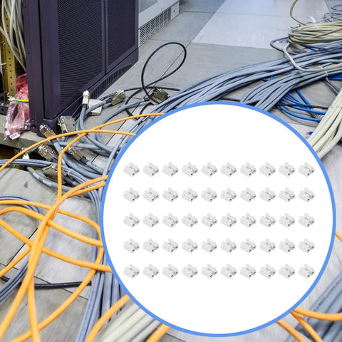 Spring Wire Connector Terminal Block CH 2 For LED Lighting Quick No Drill Cable Clamp 50-pack in use with various cables
