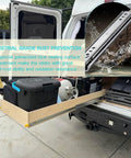 Heavy Duty Locking Drawer Slides Set 10 To 72 Inch Full Extension Ball Bearing Rails for tool boxes in a motorhome