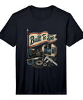 Mens Gauge Square Vise CNC Machinist Tool Gifts Performance Tshirt featuring Built To Spec graphic on black moisture-wicking fabric.