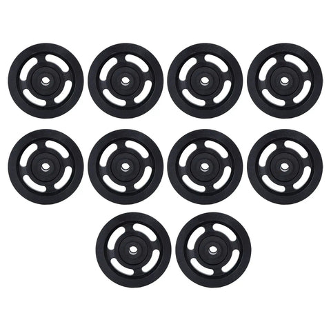Heavy Duty Smooth Action Nylon Bearing Pulley Wheels 10 Pack With 90Mm Diameter And 10Mm Center Bore for cable track systems.