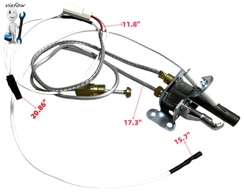 Pilot Assembly For Natural Gas Water Heaters Fits Bradford White And Honeywell CS8840A1-1041 And 233-47845-05 Replacement