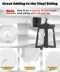 Vinyl Siding Mounting Blocks Kit With Octagon Mount Block And Plate For Half Inch Lap Siding, 4 To 10 Inch Height, White, Premium Paintable Plastic, Weatherproof Exterior Mounting Hardware For Quick No Fuss Easy Siding Install on white vinyl siding