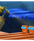 Super Tough High Temp Silicone Rubber Tapered Plugs Kit With Conical Hole Stoppers For Sealing, Cracking Resistant And Heat Proof Stopper Solution That Fits Like A Charm; blue tapered plugs on orange metal parts during spray coating