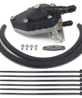 Outboard Fuel Pump Repair Kit For Johnson Evinrude 3 Cylinder 60-70 HP V4 Crossflow Motors Rebuild Kit Fits Pre VRO 1984 And Earlier Models Mounts On Air Silencer Cover In Place Of VRO Pump components displayed
