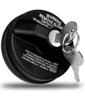 Lockin Gas Cap With Key Replacement For Toyota Tacoma 4Runner Tundra Honda CRV Chevy Silverado GMC Buick Cadillac Infiniti Acura And More, Heavy Duty ABS Plastic Fuel Tank Cap With Superior Seal