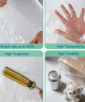 Heavy Duty Stretch Film Roll 15 Inch Wide 196.8 Feet Long 60 Gauge Plastic Wrap For Pallet Wrapping Furniture Moving And Protection