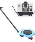 Anteqvip 4 Ton Machine Skate Heavy Duty Industrial Mover, 8800 Lb Capacity Low Profile Dolly under CNC machine.