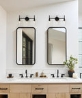 3-Light Gold Vanity Light With Seeded Glass Shades For Bathroom Over Mirror, Sleek Fixture With Cozy Glow And Luxe Seeded Glass Finish