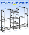 Golf Bag Storage Organizer For Home And Garage That Keeps Your Gear Snug In One Spot, dimensions illustration