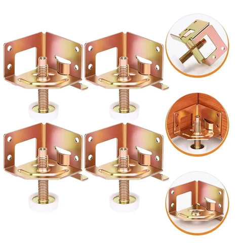 8 Pack Adjustable Furniture Feet With Threaded Posts, Heavy Duty Leveling Feet Pads For Tables Cabinets Desks And Benches