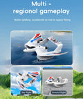 3 In 1 Water Land Air RC Plane For Beginners With Gyro Stabilizer, Sky Flight, Water and Ground Effective Operations