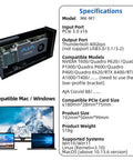 Ready To Roll External Pcie To Thunderbolt 3 4 Adapter With Usb4 Supporting Up To 40 Gbps Bandwidth Plug And Play Aluminum Chassis for PCIe card.