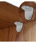 Heavy Duty L Shaped Shelf Support Pegs Set For Wardrobe Bookcase And Glass Shelves 100 Pieces Of Sturdy Nickel Plated Iron Brackets