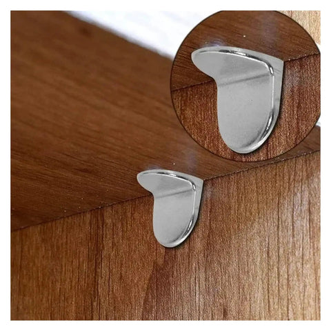 Heavy Duty L Shaped Shelf Support Pegs Set For Wardrobe Bookcase And Glass Shelves 100 Pieces Of Sturdy Nickel Plated Iron Brackets