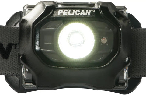 2750C LED Headlamp Hands Free Light With 259 High Lumens, compact design, illuminated front view.