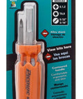 Compact Multibit Screwdriver With Instant Bit Change System Slim Handle For Easy Grip Stores Six Bits In Handle Plus One In Shaft Colors Vary Sweet For Quick Repairs And DIY Projects in original packaging