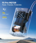 Transparent view of 1 Minute Beast Mode Quick Inflate Portable Tire Inflator With Digital Pressure Gauge For Cars Motorcycles SUVs Bikes And Balls showcasing internal motor