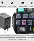Top Shelf 2 Pack 4 Pin Car Ac Standard Cooling Relay 12V 40A Heavy Duty High Power Switch shown in automotive fuse box.