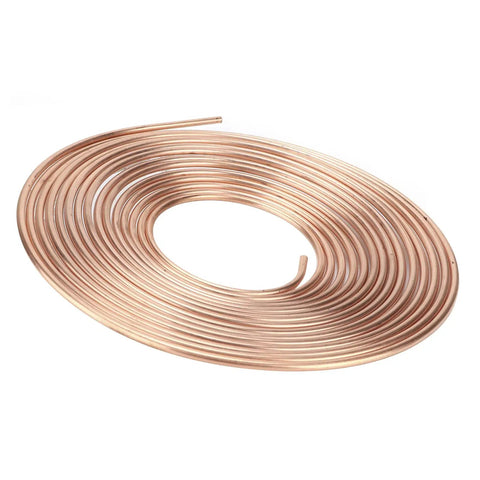 Gearhead Grade Copper Plated Brake Line Tubing 25ft Coil With 3 16in OD And 0.028in Wall Flexible Hydraulic Brake Hose