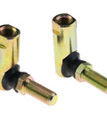 2 Pack Ball Joints 3/8-24 RH Thread For MTD And Cub Cadet Lawn Tractors Compatible With 923-0156 923-3018 723-3000, 1 13/16 Inch Overall Length, External 7/8 Inch Male To Female Thread, Right Hand