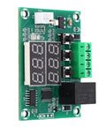Digital Temperature Controller With Double Display And 12V 10A Relay Thermostat Module For Freezers Incubators And Machine Rooms 58 To 230F Range Easy Setup Cool DIY Lab Gear, PCB front view