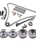 Premium Timing Chain Kit For Hyundai Genesis And Kia V6 3.3 Liter 8.0L Gasoline Engine G6DJ G6DF G6DH Models With CVVT Gears Built To Last Between 2009 And 2024 Without Worrying About Stretching Or Breakage, timing chain set with guides and gears