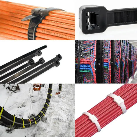 Heavy Duty 26 Inch Cable Zip Ties With Ultra Strong Nylon, 180 Pound Tensile Strength, 50 Pack used for cables and gear