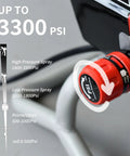 Pressure control dial on Pro Grade Airless Paint Sprayer With 950W Motor And 0.52 GPM Flow Rating for adjusting spray PSI.
