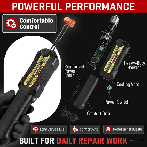 Badass 1500W Magnetic Induction Heater Kit For Loosening Rusted Bolts And Nuts, featuring power switch and comfort grip.