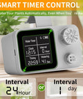 Set It And Forget It No Fuss Automatic Plant Watering System With Self Drip Irrigation Kit timer display and control knobs