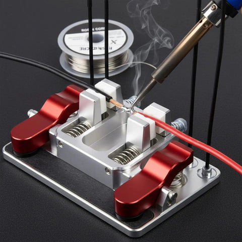 All In One Soldering Station And Welding Table Clamps With Ceramic Tips Aluminum Third Hand Tool for electronics repair