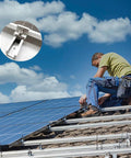 Installation of All In One Aluminum Solar Panel Mounting Kit With 120mm Rails, Z Brackets on a roof