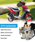 GY6 50cc CDI Kit With Carburetor, Ignition Coil, Rectifier Regulator And Solenoid Relay For 139QMB 4 Stroke Scooters