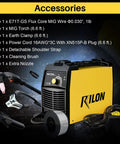 Dope Beginner Friendly MIG Welder 135E Flux Core 110V Inverter With Inner Wire Feeder Portable Gasless Welding Kit 100A DC