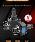 0 Degree External Clamping Driven Tool Holder for CNC Lathe with ER32 shown with NSK bearings and gear ratio i=1:1