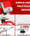 Portable Fuel Transfer Pump With Auto Stop 3.8 GPM 51 Inch Hose Battery Or USB Powered, nozzle hold, flexible tube detail