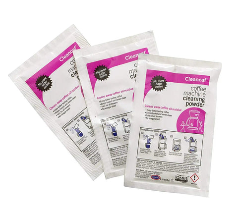 Cleancaf Powder Coffee Maker Cleaner Three Packets For Keurig Delonghi Nespresso Ninja Hamilton Beach Mr Coffee Braun Machines Odorless Non Toxic Formula Removes Oil Residue And Lime Scale Great Tasting Coffee Every Time
