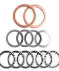 12pc Crushable Steel Transfer And Differential Drain Plug Gasket Kit For Toyota And Lexus Rigs Including 4Runner, Land Cruiser
